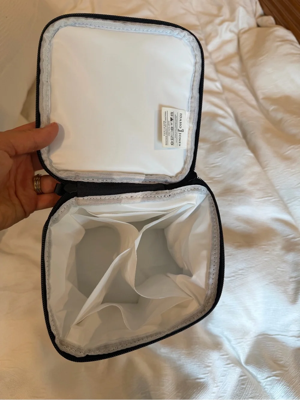 Idaho Jones Black Insulated Baby Bottle Cooler Bag Organizer